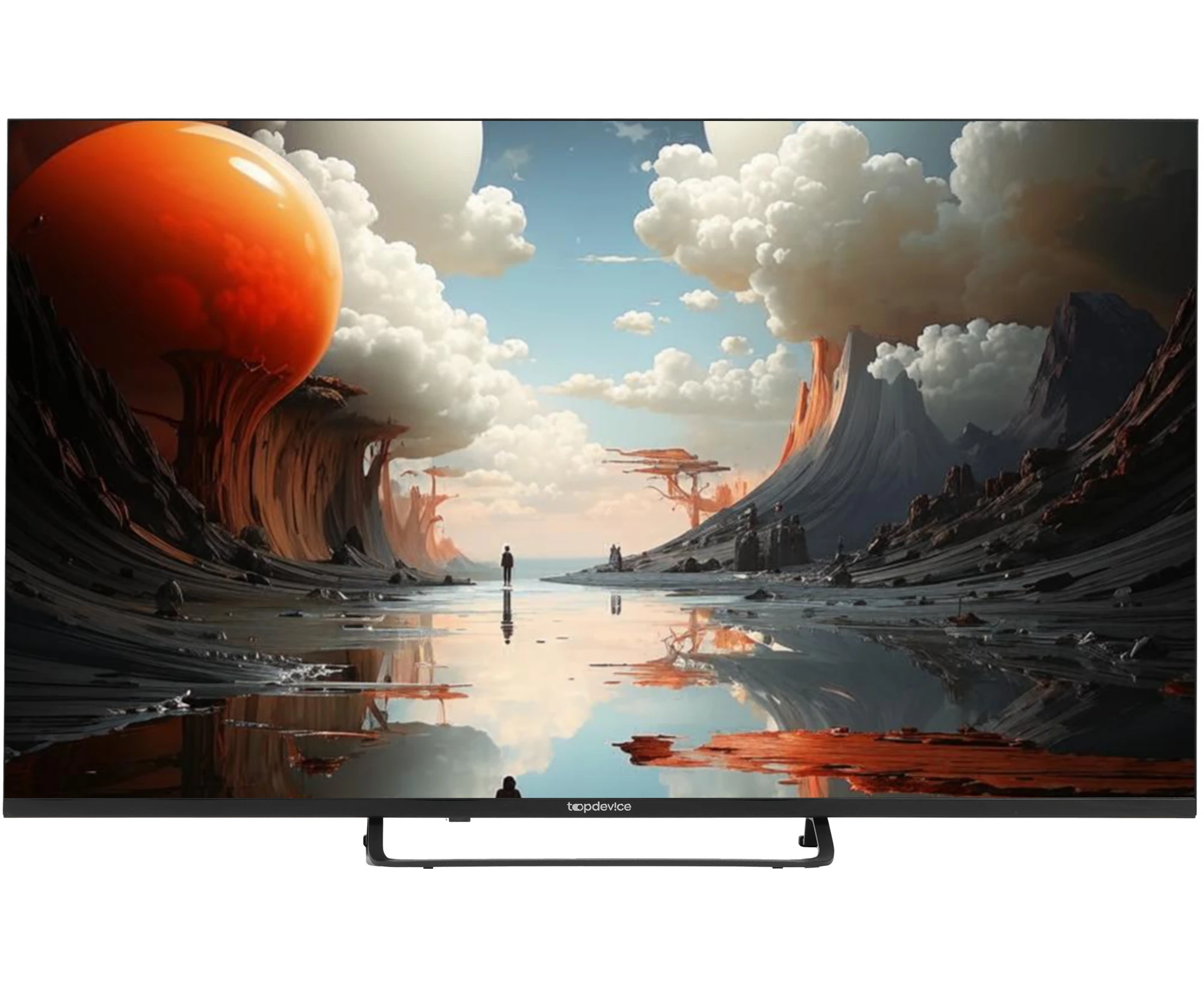 43" Телевизор Top Device TDTV43 CS03 U_BK черный 3840x2160, 4 K Ultra HD, 60 Гц, Wi-Fi, Smart TV, Яндекс ТВ