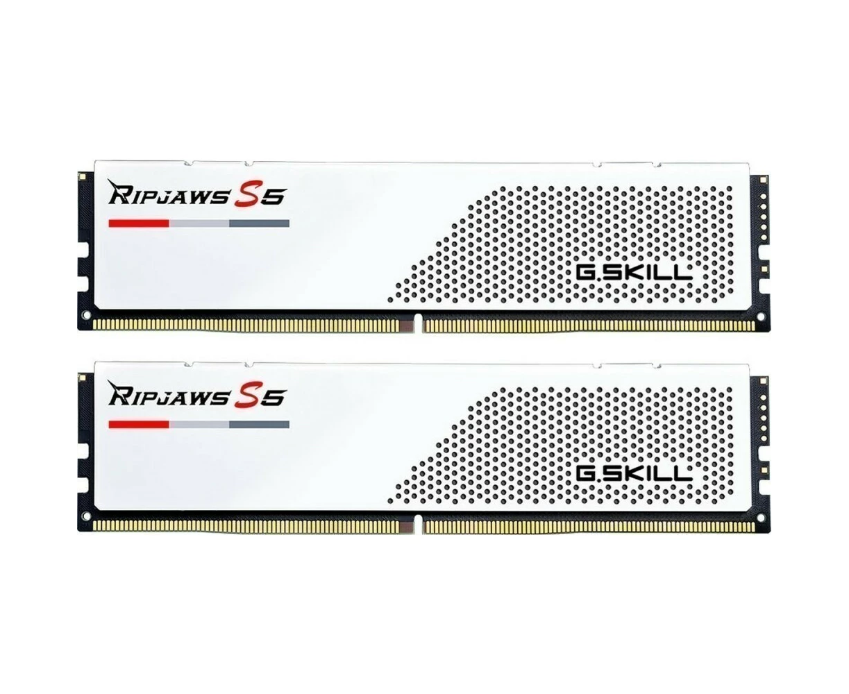 ОЗУ G.SKILL Ripjaws S5 32 GB (F5-6000 J3040 F16 GX2-RS5 W) (2x16 GB) DDR5 6000 M Hz CL30 (30-40-40-96) 1.35 V / White
