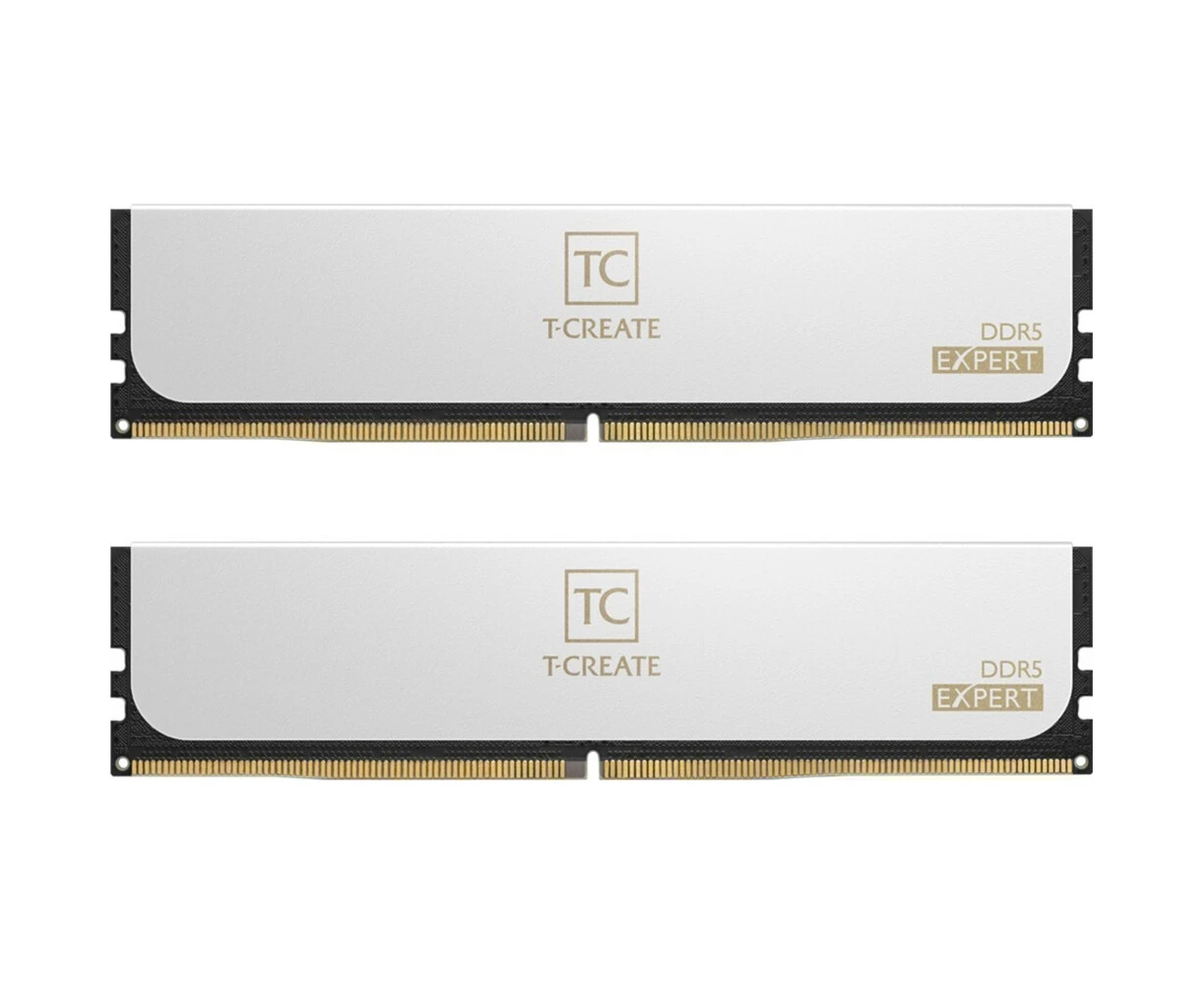 ОЗУ TEAMGROUP T-Create Expert 96 GB (CTCWD596 G6400 HC32 ADC01) DDR5 (2x48 GB) 6400 M Hz CL32 (32-39-39-84) 1.4 V / White