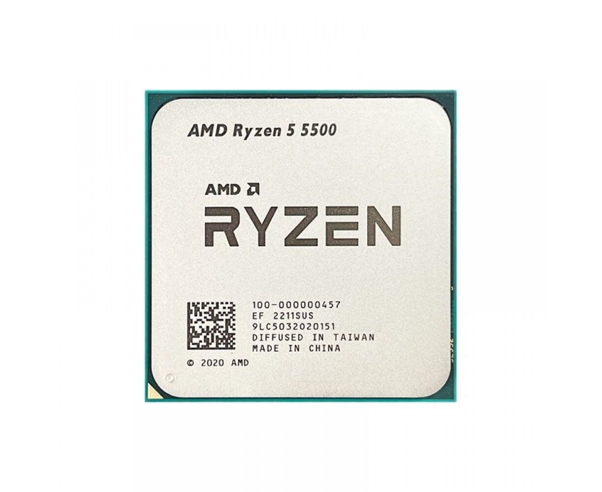 Процессор AMD Ryzen 5 5500 (100-100000457) (4.2/3.6 Ghz, 6 ядер, 16 MB, 65 W, AM4) Oem