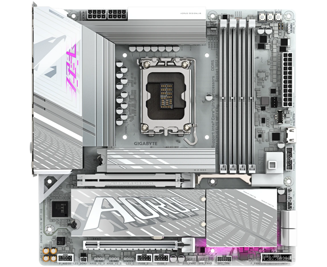 Материнская плата Gigabyte Z890 M Aorus Elite Wifi7 Ice