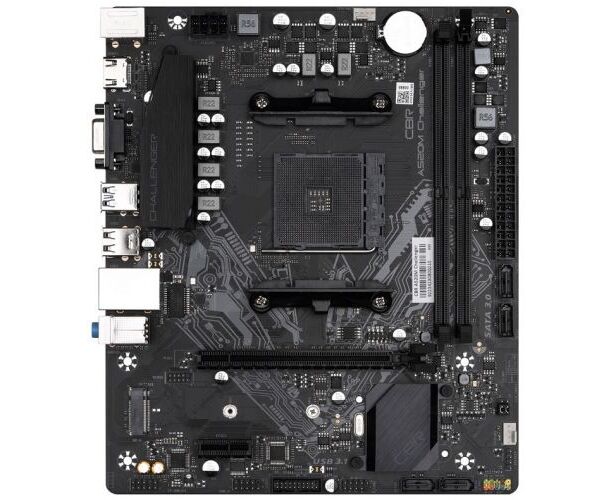 MB s AM4 CBR A520 M Challenger (MB-MSA520 M-65 W-BLK), 2*DDR4, m ATX, VGA+HDMI, 1*PCI Ex16/1* PCI Ex1/1*M.2(NVME & SATA), 4*SATA3, 4*USB2+2*USB3, Glan