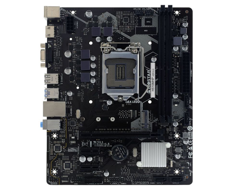 Материнская плата BIOSTAR H510 MHP, RTL