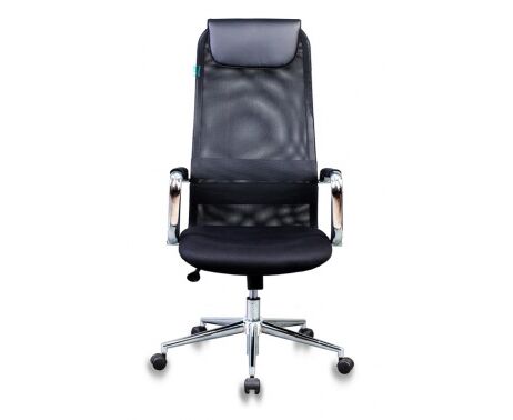 Кресло руководителя Бюрократ KB-9 N/Black черный TW-01 TW-11 сетка крестовина хром