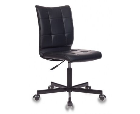 Кресло Бюрократ CH-330 M/Black без подлокотников черный искусственная кожа крестовина металл