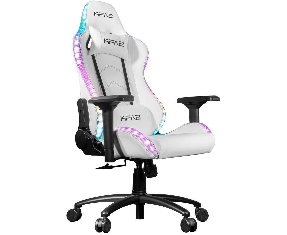 Кресло игровое KFA2 Gaming Chair 01 RGB SE (RK02 P4 DWY2) White With RGB remote control