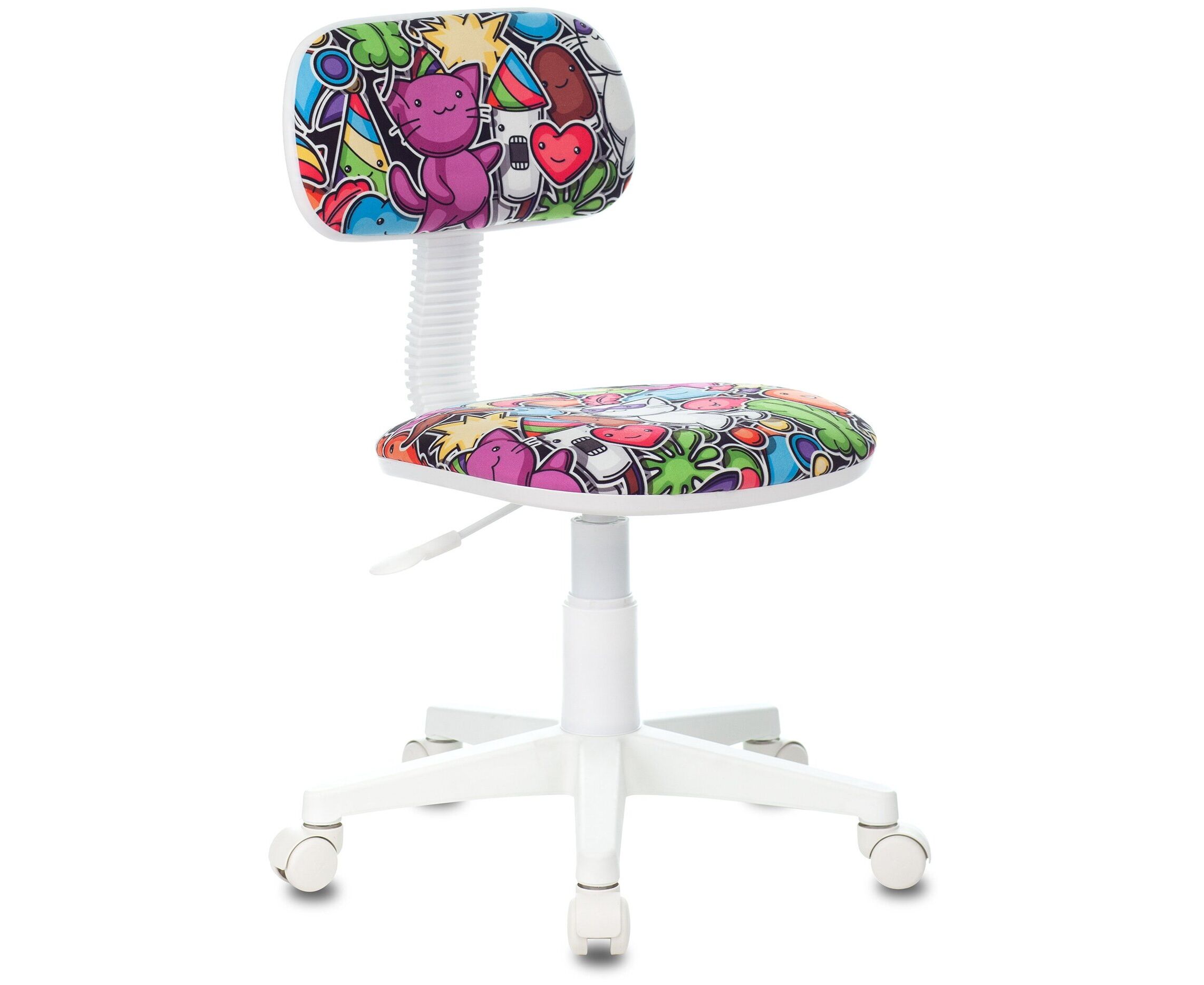 Кресло детское Бюрократ CH-W201 NX/MASKARAD мультиколор маскарад крестов. пластик пластик белый