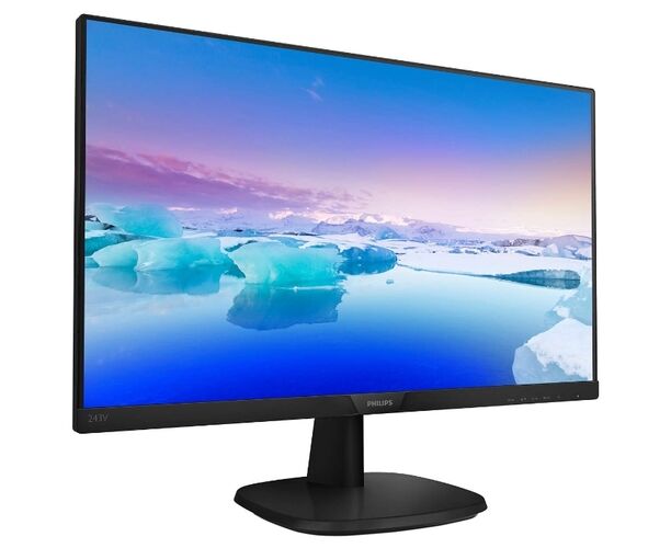 Монитор 24" PHILIPS 243 V7 QDSB, IPS, 1920x1080, 5ms VGA DVI-D HDMI 10 M:1 178/178 250cd Black