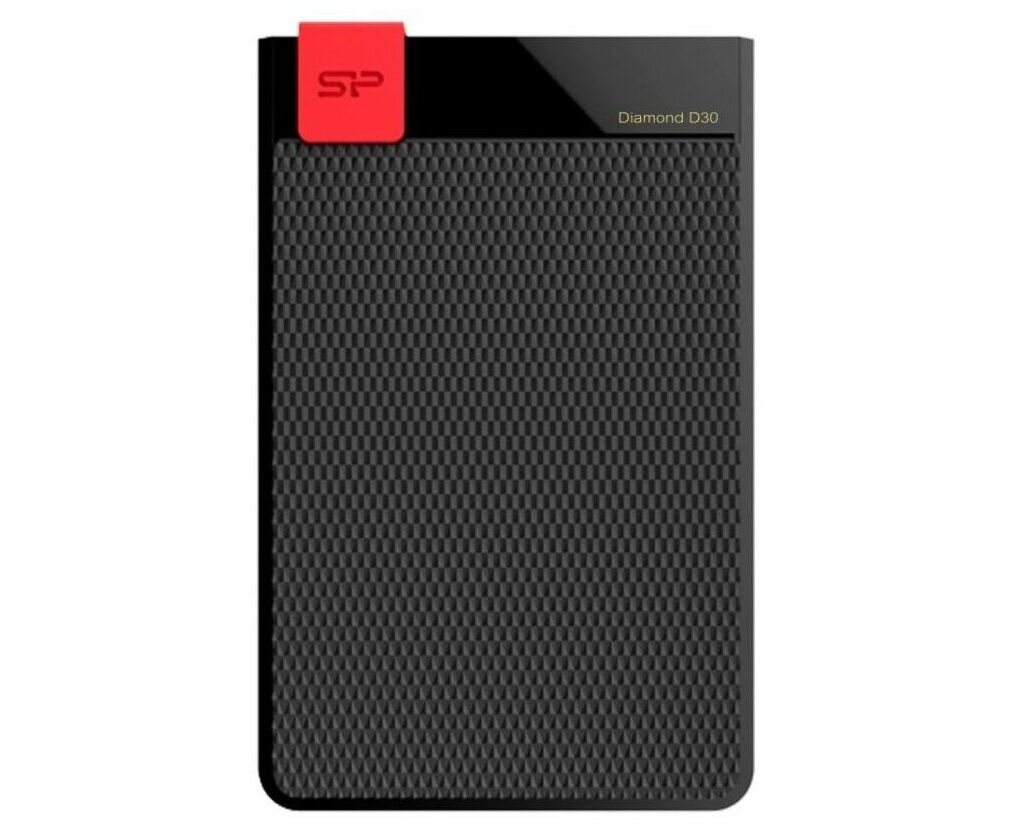 Внешний HDD Siliсon Power 2 TB D30 Diamond Slim, чёрный, 2.5", USB 3.1