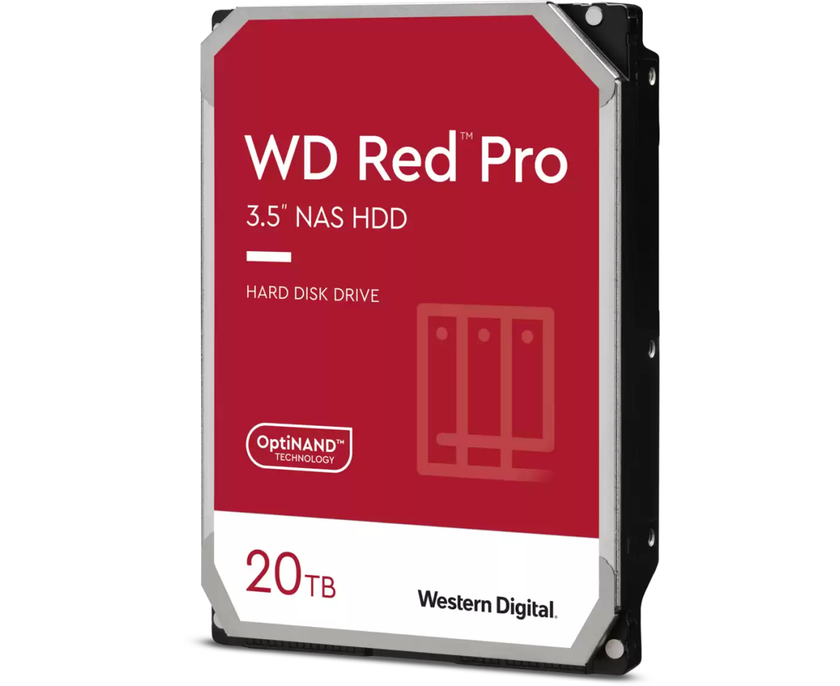 HDD WD Red pro WD201 KFGX 20 TB 7200 RPM, SATA 6 Gb/s, CMR, 512 MB Cache, 3.5"