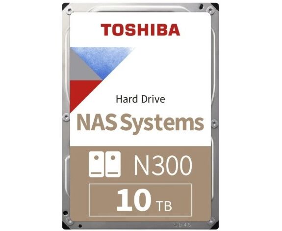 HDD Toshiba N300 (HDWG71 AXZSTA) NAS SATA3 3.5" 10 TB 7200 512 Mb 6 Gb/s 1 year warranty