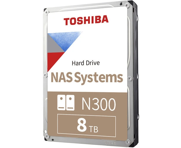 HDD Toshiba N300 (HDWG780 XZSTA) NAS 8 Tb SATA3 3.5" 7200 512 Mb 6 Gb/s 1 year warranty