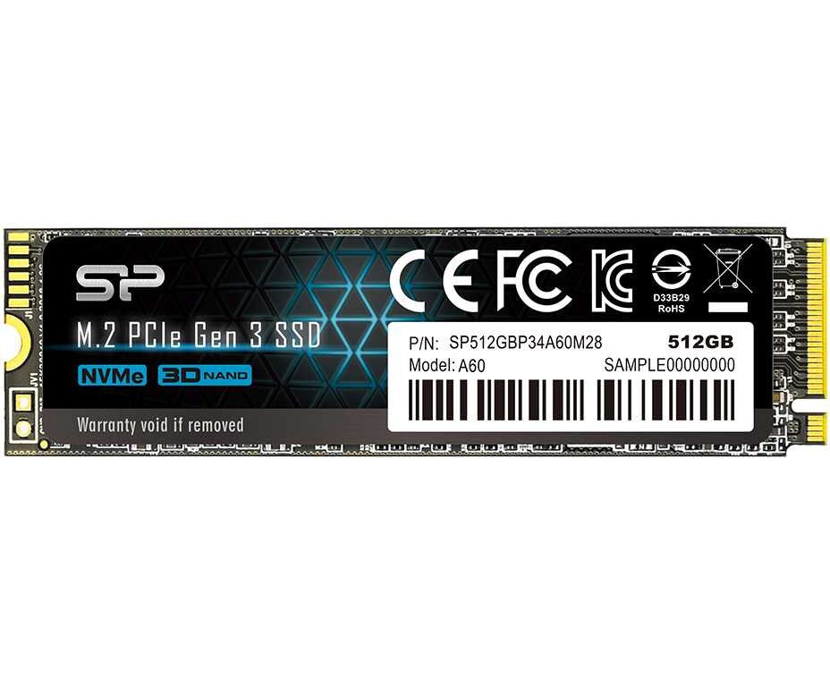 Накопитель SSD Silicon Power PCI-E x4 512 Gb SP512 GBP34 A60 M28 M-Series M.2 2280