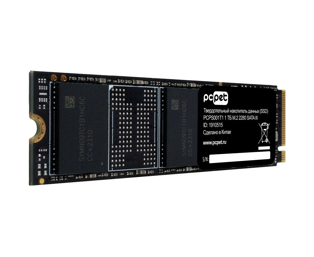 SSD PC Pet PCPS001 T1 SATA III 1 Tb M.2 2280 OEM