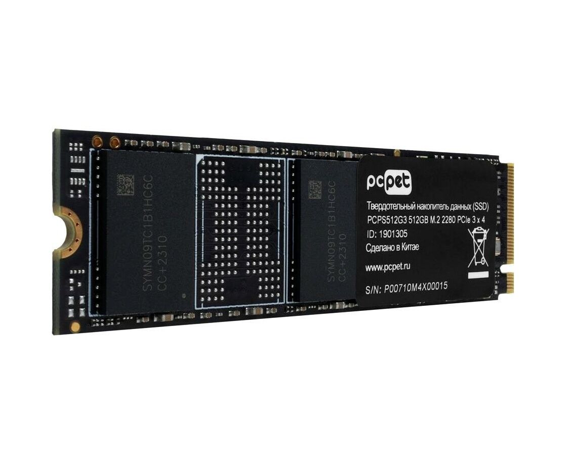 SSD PC Pet PCPS512 G3 PCI-E 3.0 x4 512 Gb M.2 2280 OEM