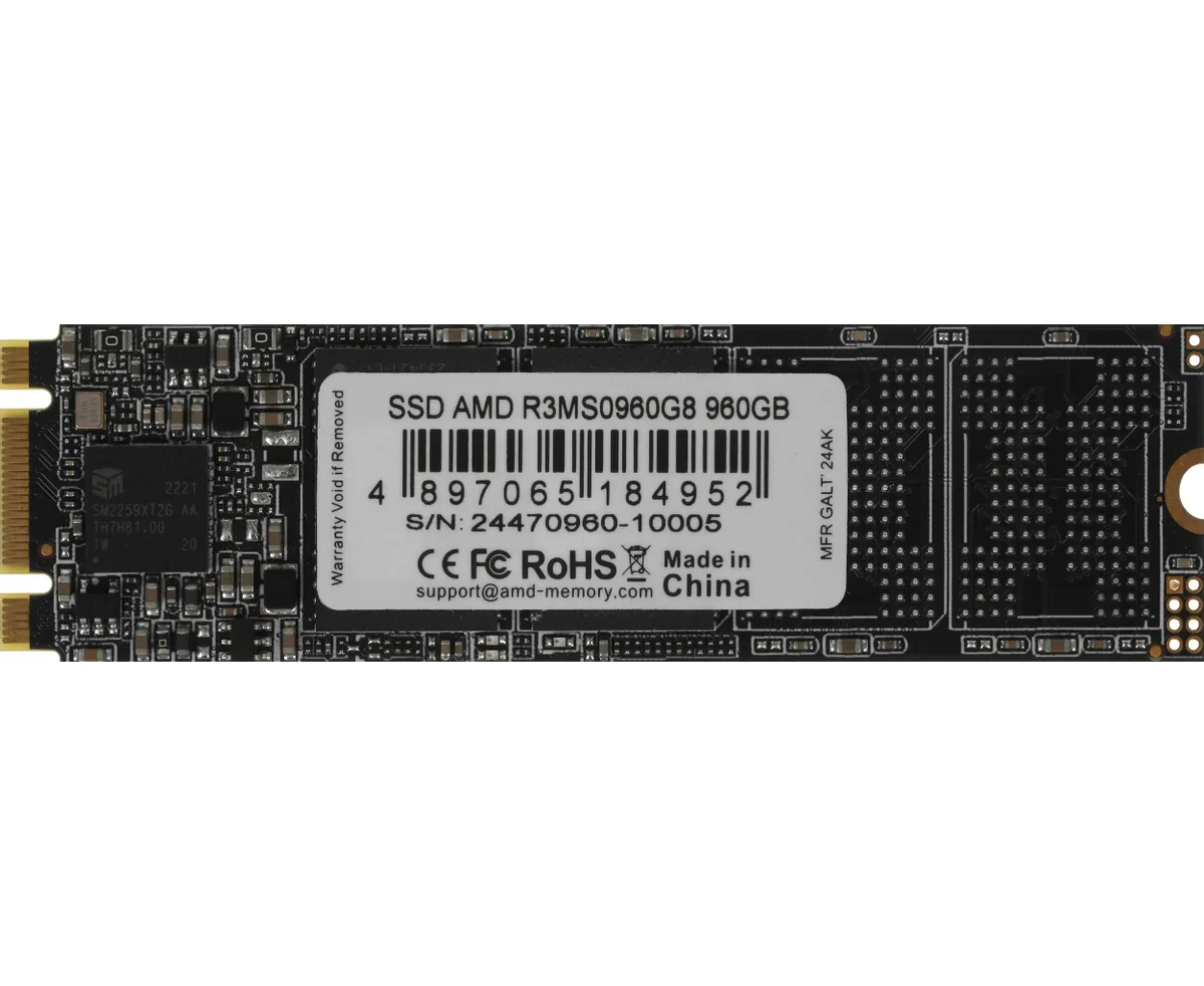 SSD AMD Radeon R3 MS0960 G8 960 GB SATA m SATA