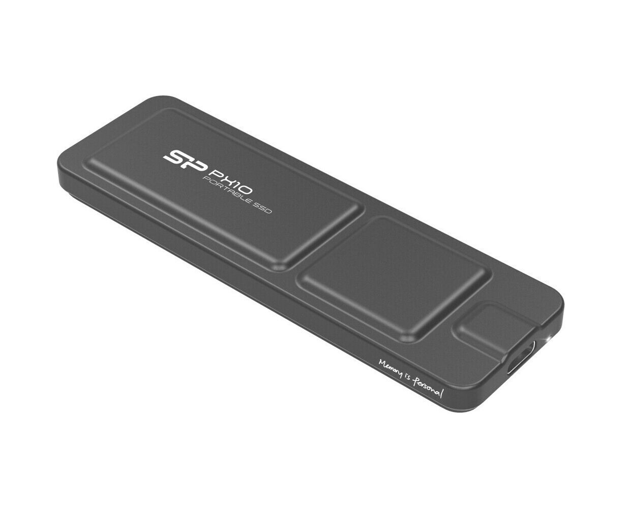 SSD Silicon Power PX10 SP010 TBPSDPX10 CK 1 Tb, External, USB Type C 3.2, Черный, read/write 1050/1050 Mb/s