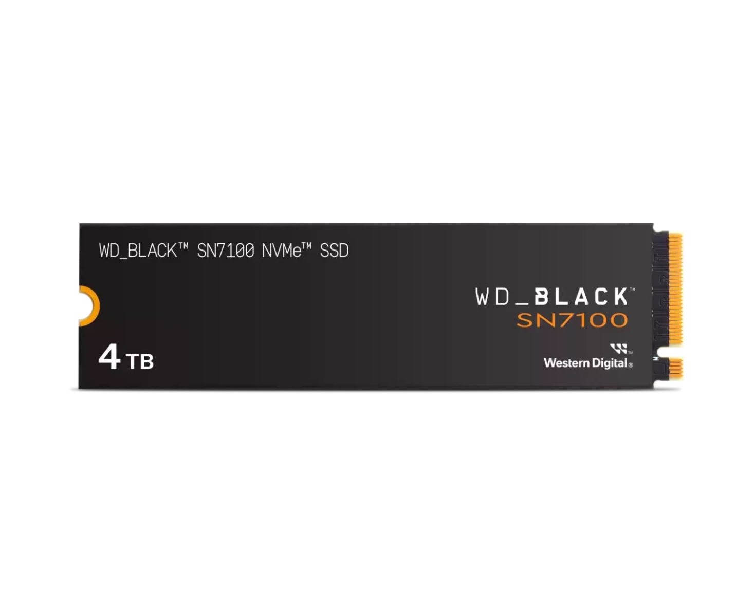 SSD Western Digital Black SN7100 (WDS400 T4 X0 E) M2.2280 PC Ie 4.0 4 Tb, 7000 M Bs/6700 M Bs, TBW 2400, 1 year