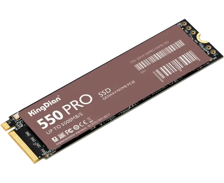 SSD King Dian G48 550 Pro (G48 550 Pro NVME M.2-1 TB) 1 Tb, M.2 2280, PCI-E 4.0 x4, 5050/4600 M Bs, NV Me, 600 TBW