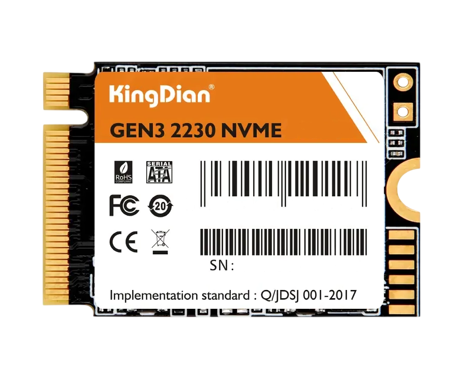 SSD King Dian G33 (G33 NVME M.2-1 TB) 1 Tb, M.2 2230, PCI-E 3.0 x4, 1960/1650 M Bs, NV Me, 600 TBW