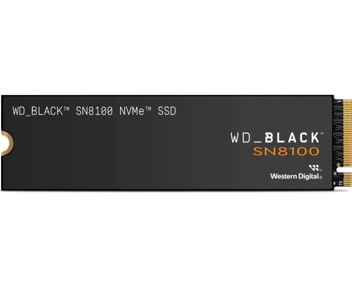 SSD Western Digital Black SN8100 (WDS200 T1 X0 M) M2.2280 PC Ie 5.0 2 Tb, 14900 M Bs/14000 M Bs, TBW 2400, 1 year