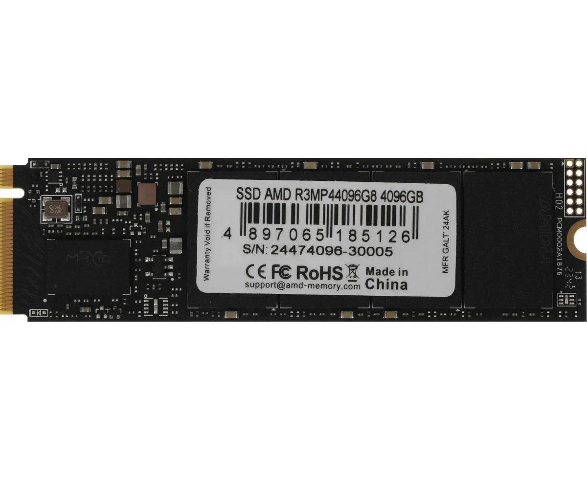 SSD AMD Radeon R3 MP44096 G8 4 TB PC Ie 4.0 x4 M.2 2280