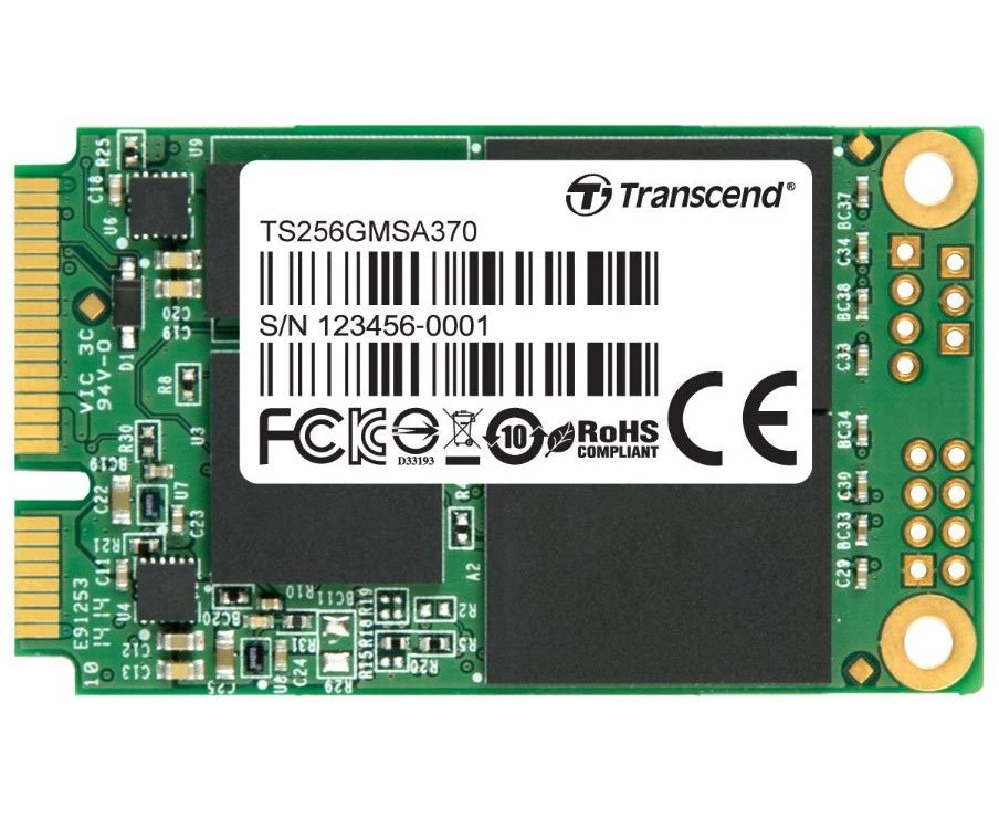 SSD Transcend MSA370 256 Гб (TS256 GMSA370), m SATA SATA III MLC, темп. режим от 0 С до +70 С