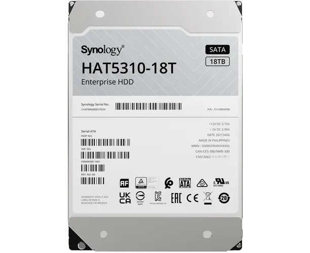 Внешний HDD Synology HAT5310-8 T 3.5" 8 TB SATA III, 256 Mb, 7200 rpm