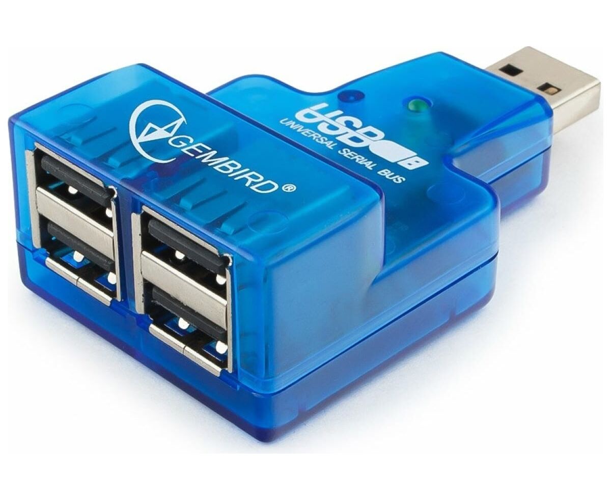 USB-Хаб (концентратор) GEMBIRD UHB-CN224 USB2.0 Mini 4-port