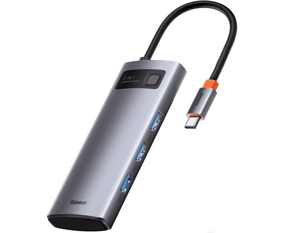USB-хаб Baseus Metal Gleam (CAHUB-CX0 G) Gray