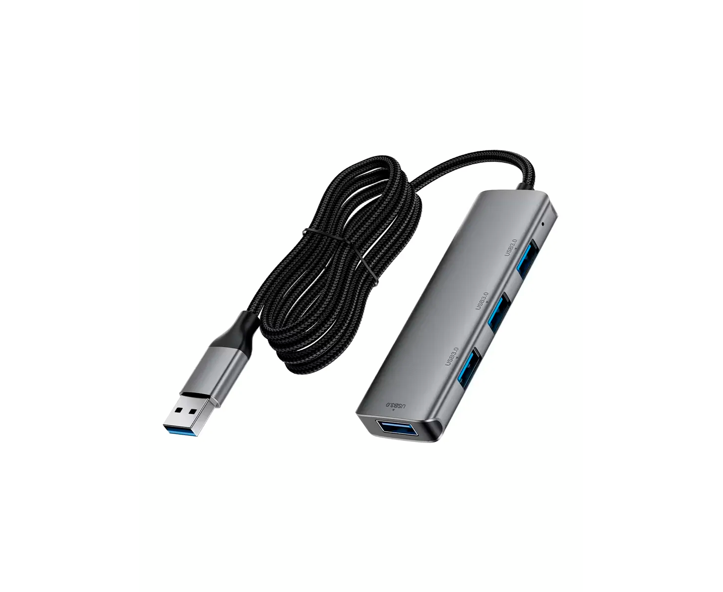 HUB ACEFAST J17 USB-A 4-in-1 metal gray