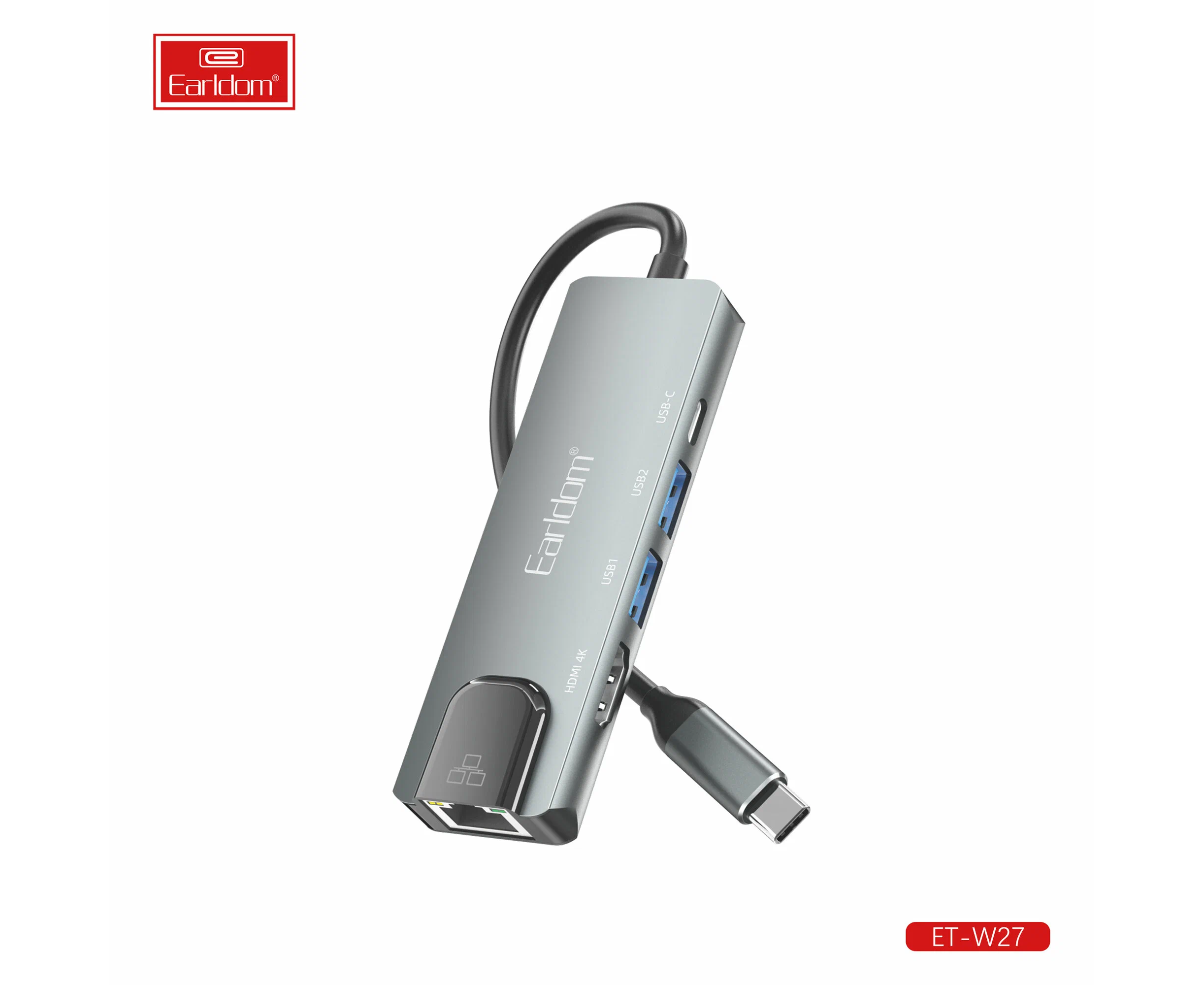 Адаптер Earldom ET-W27 HDTV USB-C серебро
