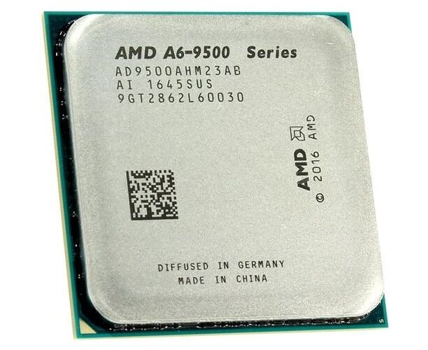 APU s AM4 AMD A6-9500 Tray (AD9500 AGM23 AB) (3.50-3.80 G Hz, Bristol Ridge, 2 C/2 T, GPU: Radeon R5 (384 Shader cores, 1029 M Hz), L2: 1 MB, L3: None, 28nm, 65 W, DDR4-2400)