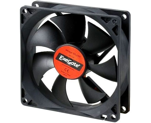 Вентилятор Exegate Mirage-H EX253950 RUS 92x92x25 гидродинамический подшипник, 1800 RPM, 22d B, 3pin