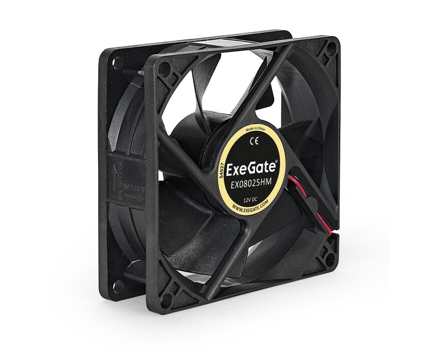 Вентилятор Exe Gate EX08025 HM EX283380 RUS 80x80x25 мм, гидродинамический, Molex, 1800 RPM, 21d BA