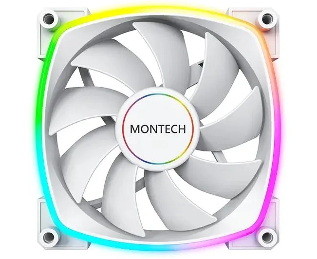 Вентилятор Montech AX140 ARGB (AX140 PWM White) 140х 140x25 белый 4-pin Ret