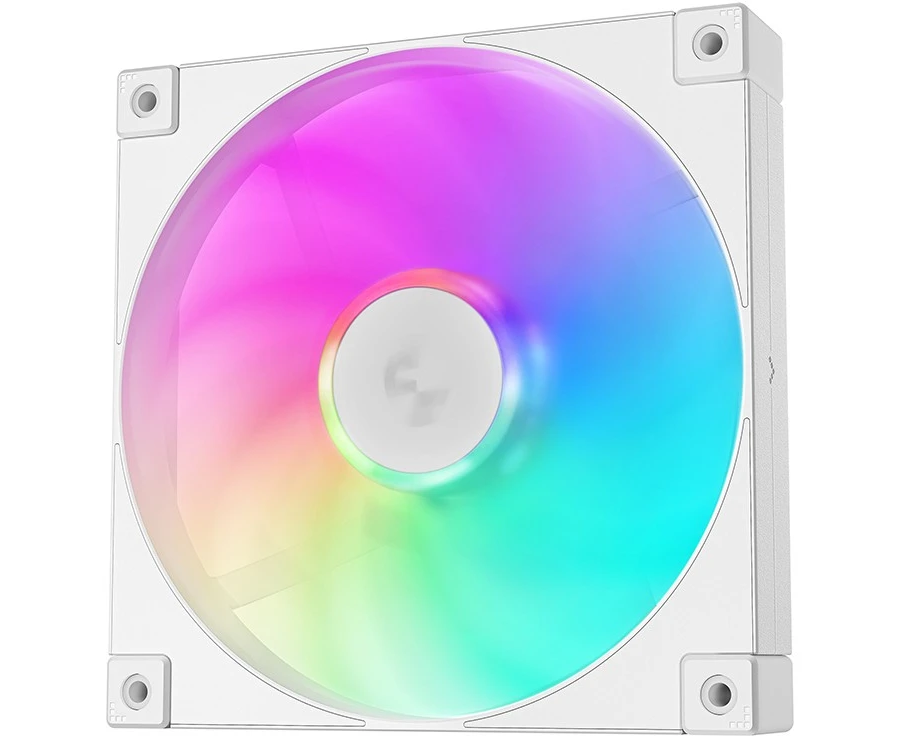 Вентилятор DEEPCOOL FD14 ARGB WH 140x140x25мм (PWM, ARGB, белый, 400-1650об/мин) Color BOX