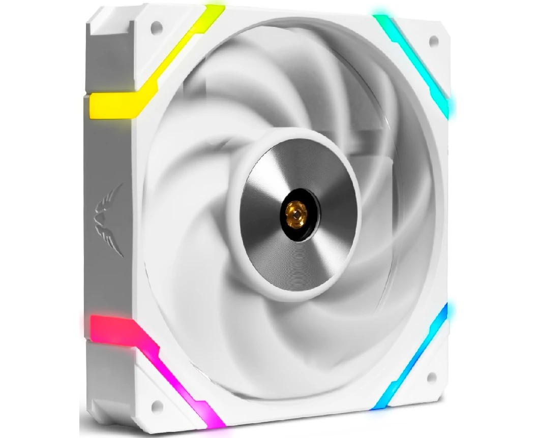 Вентилятор Valkyrie X12 ARGB White (HW X12 E-W)/ 120mm, ARGB 5 V 3pin, PWM 12 V 4pin, 800-2150 RPM, 80 CFM, 29d BA