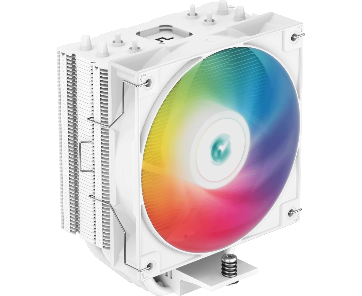 Вентилятор Deepсool AG400 WH ARGB (R-AG400-WHANMC-G-2) Socket 115 X/1700/1200/AM4/AM5, 120mm, 2000rpm, 31,6 д Б, 220 W, PWM 4-pin, Al+Cu