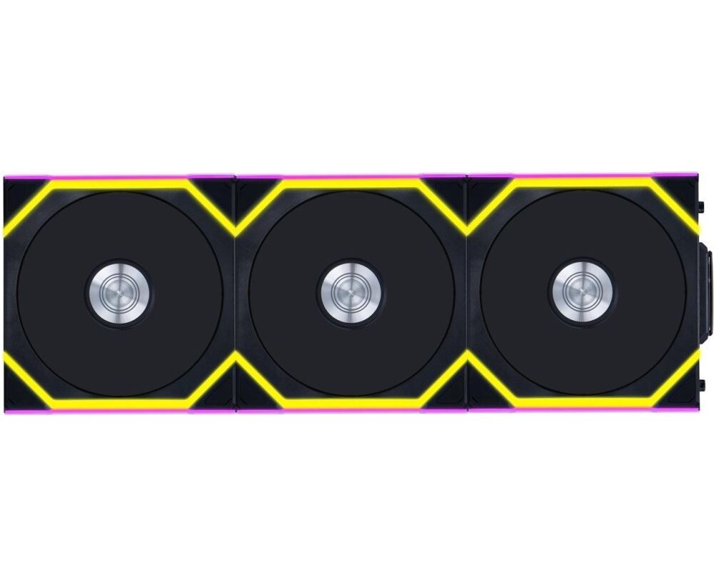 Комплект вентиляторов (3шт.) Lian Li UNI Fan SL Wireless 120 (G99.12 SL1 W3 B.R0)/12 SL1 W3 B Black/120x124,5x28мм (PWM, ARGB, 2000 об/мин (Max.), 28.5d Ba)