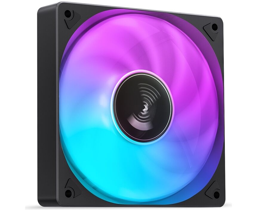 Вентилятор JONSBO SL-120 C 120х 120х 25мм (Dynamic Multi-Color LED, 1500об/мин, черный) Retail