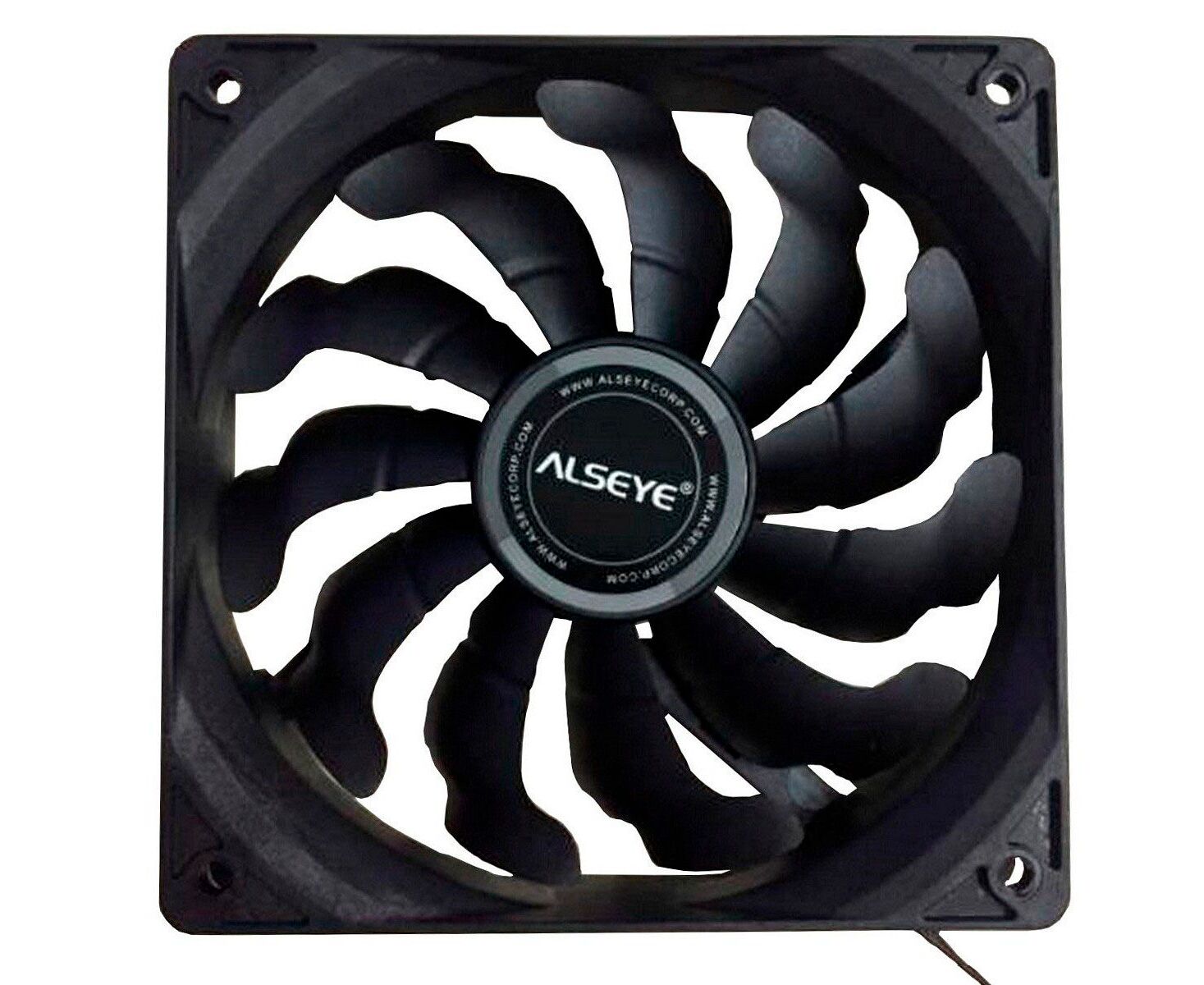 Вентилятор ALSEYE S120-F, 120mm, 500 - 1700 RPM, 33.8d B, 66 CFM, 4 Pin PWM, черный