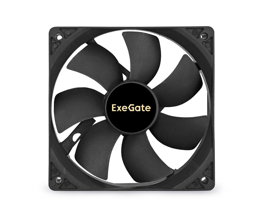 Вентилятор Exe Gate EX12025 S2 P (EX294048 RUS) 120x120x25 мм, Sleeve bearing (подшипник скольжения), 2pin (разъем 2.54; для блоков питания ATX), 1400 RPM