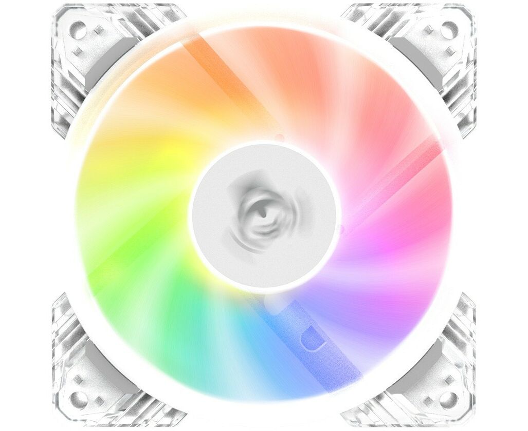 Вентилятор Alseye N12-W FAN 120mm, 700-1800rpm, 25.98-64.46 CFM, 17.4-34.8d BA, PWM, White, RTL
