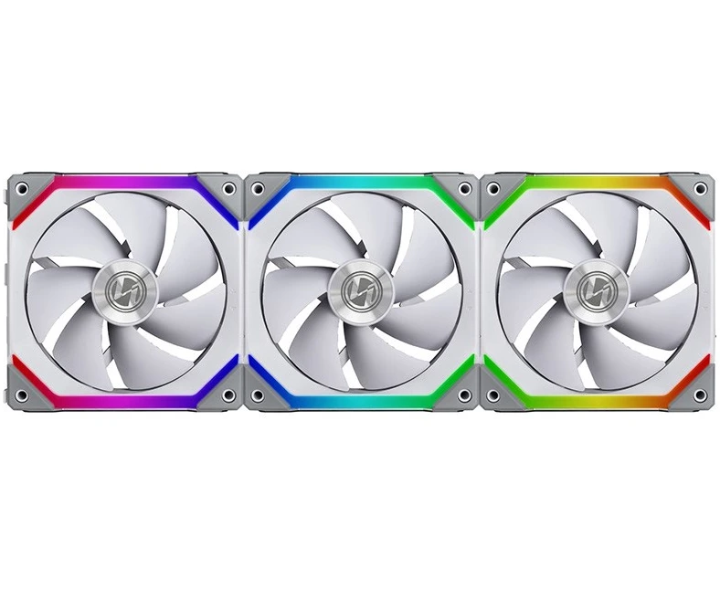 Комплект вентиляторов (3шт.) Lian Li UNI Fan SL120 White (G99.12 UF3 W.R0)/UF-SL120-3 W/ 120x120x25мм (PWM, ARGB, 800-1900 об/мин, 31d Ba)