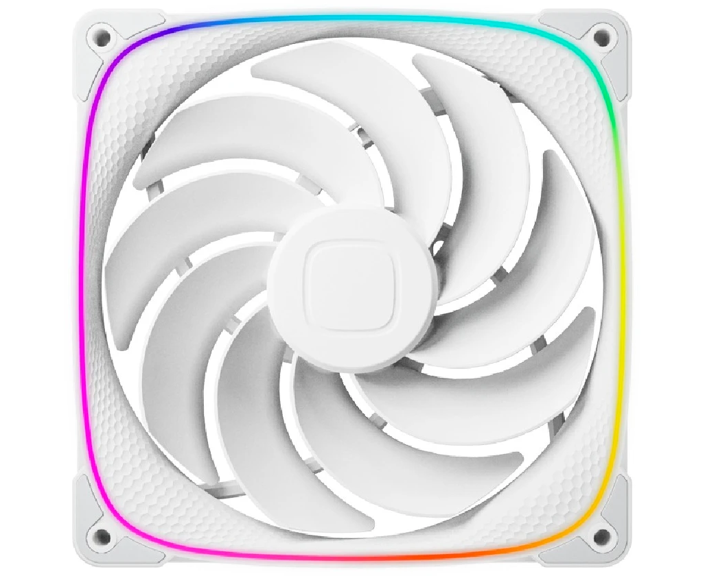 Вентилятор Geometric Future Squama 2503 RW-14 Reverse White (1 F2503 R114100) / 140mm, PWM, 2100 RPM, 71.80 CFM, 34.0 d BA, 5 V ARGB
