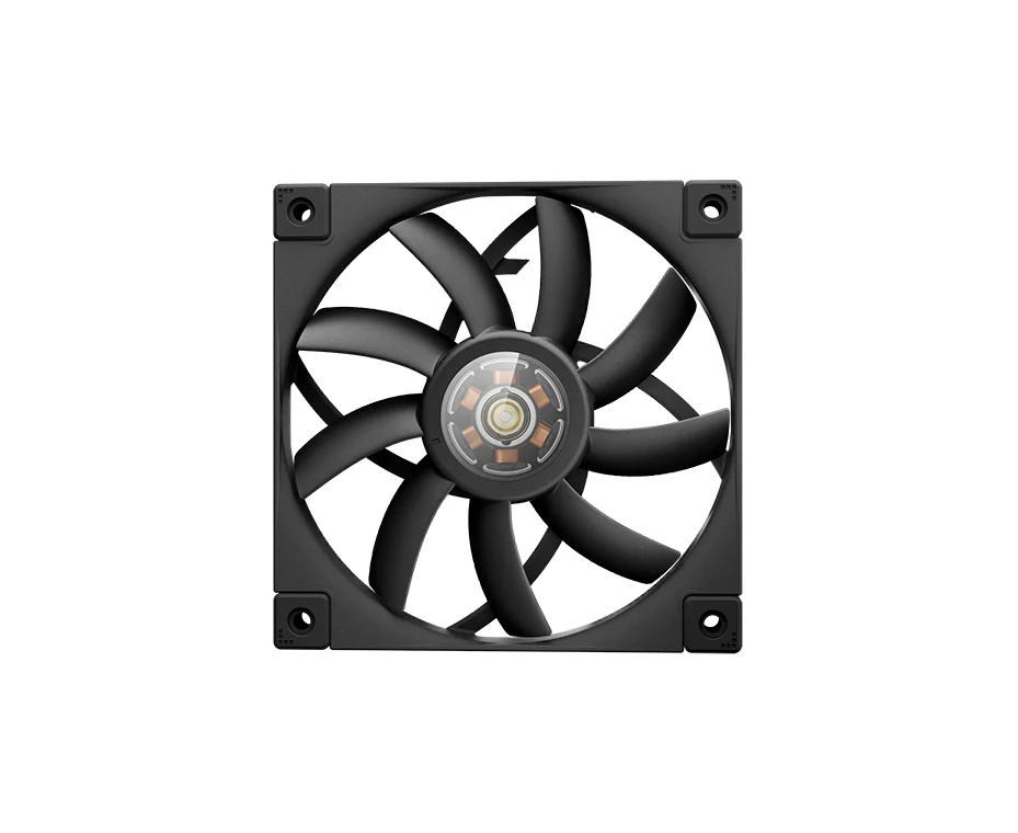 Вентилятор DEEPCOOL FT12 Slim 120x120x15мм (White LED, черный, 500-1850об/мин) Color Box