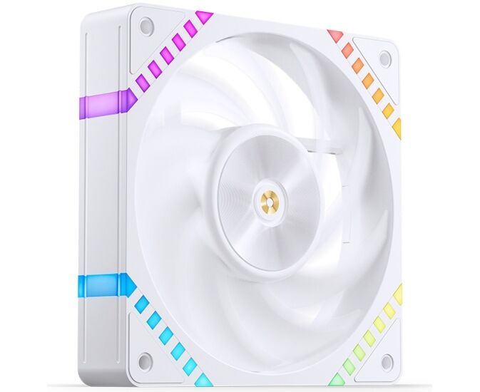 Вентилятор JONSBO HF2-120 W 120х 120х 25мм (PWM, ARGB LED, 800-2200об/мин, белый) Retail