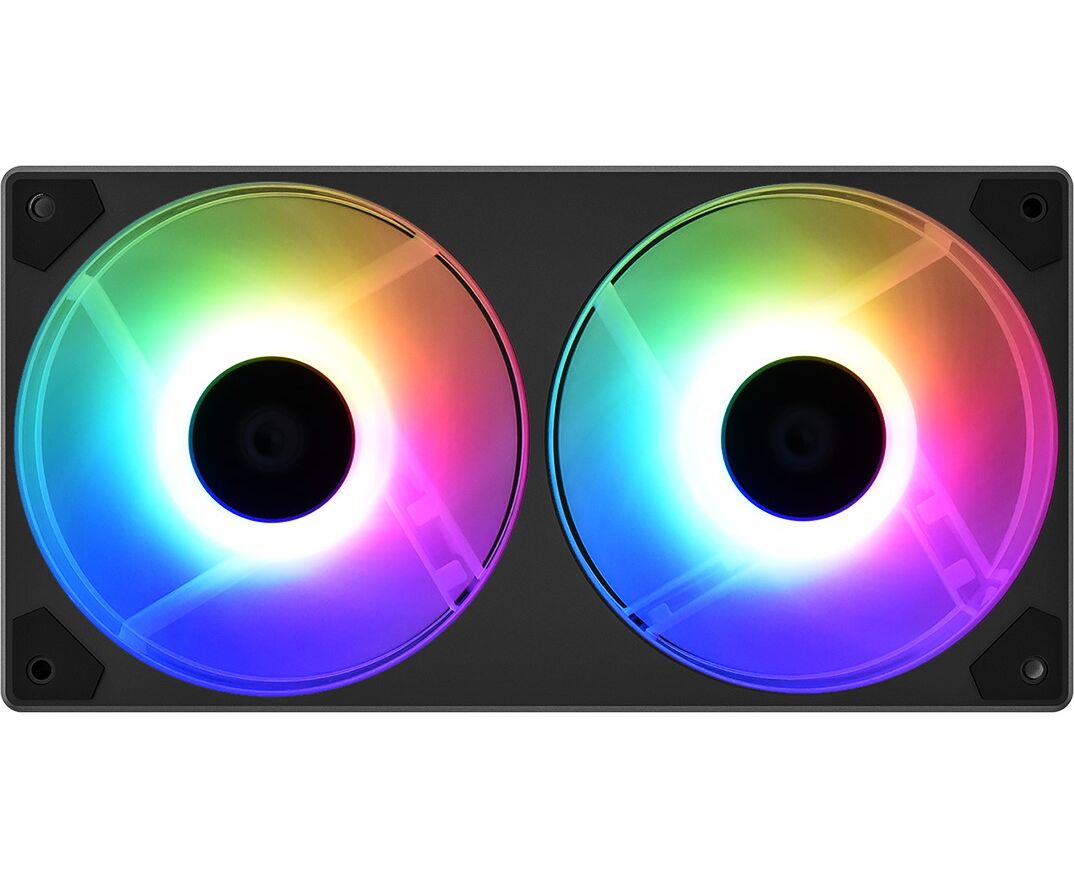 Вентилятор ID-COOLING ICEFAN 240 ARGB 2*120x120x25мм PWM, DUAL FAN, 900-2000об/мин BOX