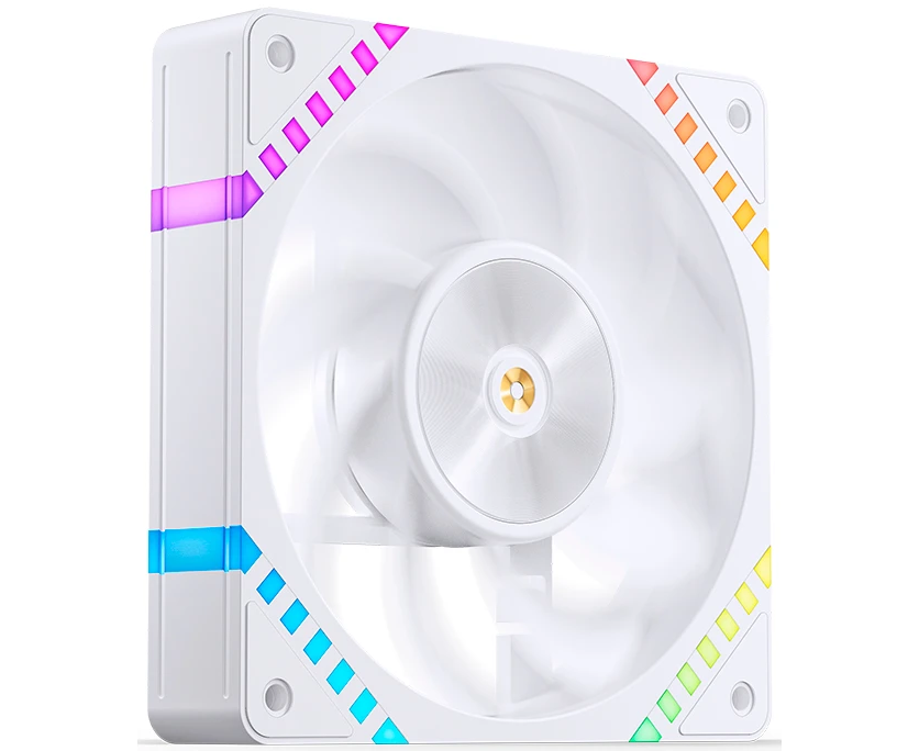 Вентилятор JONSBO HF2-120 WR 120х 120х 25мм Reverse (PWM, ARGB LED, 800-2200об/мин, белый) Retail